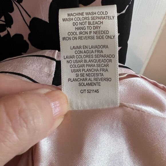 Julian Taylor Millennial Blush Pink and Black Fit and Flare Dress Size 6. … - Picture 5 of 6